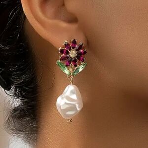 Bohemian flower earrings M265